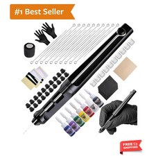 Tattoo Kit Tattoo Pen Kit Poke a Stick Tattoo Hand Tool Kit with 7 Ink 20 PCS...