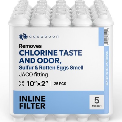 25 Pack of  Inline Post/Carbon Polishing Water Filter Catridge RO (Jaco fitting)