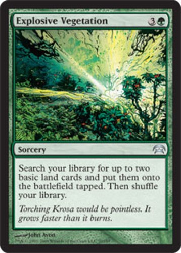 1x Explosive Vegetation NM-Mint, English Planechase MTG Magic