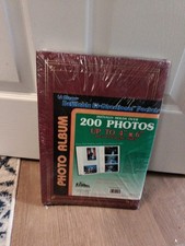 Pioneer 4 x 6 Photo Album Holds 200   BP-200   New Sealed   Burgundy
