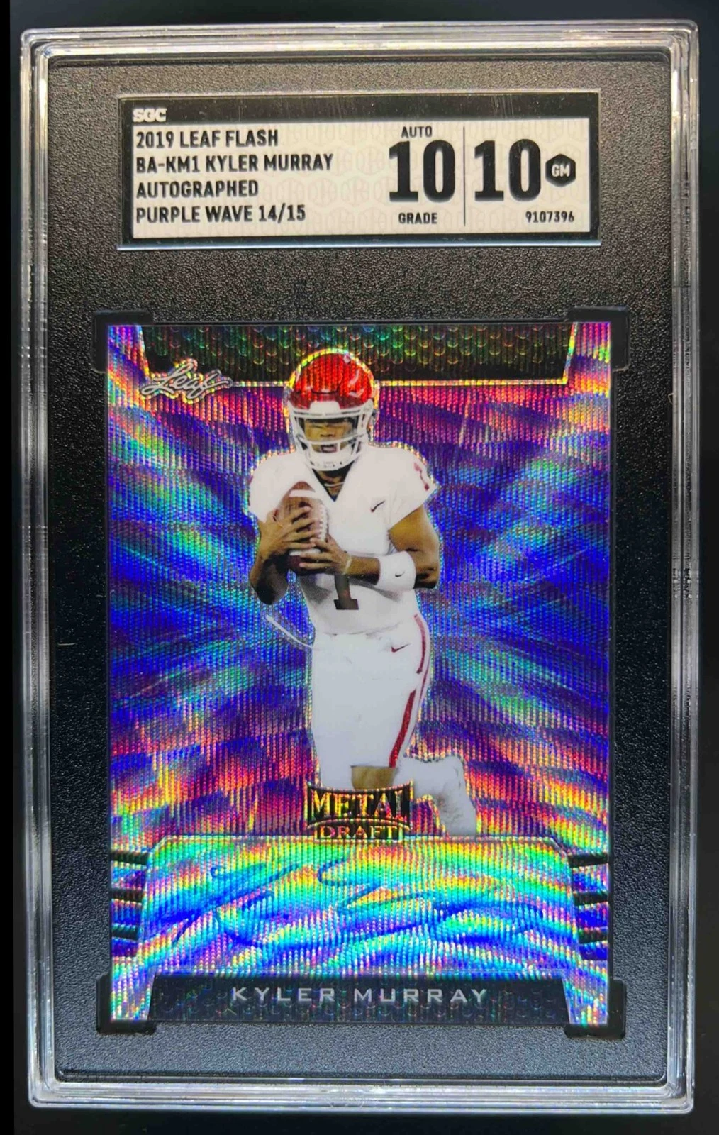 Kyler Murray Leaf Flash Autographs #BAKM1 Purple