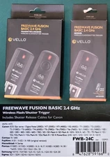 Vello FWB-24C FreeWave Fusion Basic 2.4 GHz Wireless Flash Canon Camera Trigger