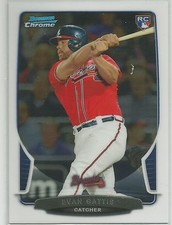 Evan Gattis Atlanta Braves 2013 Bowman Chrome Draft Rookie Card