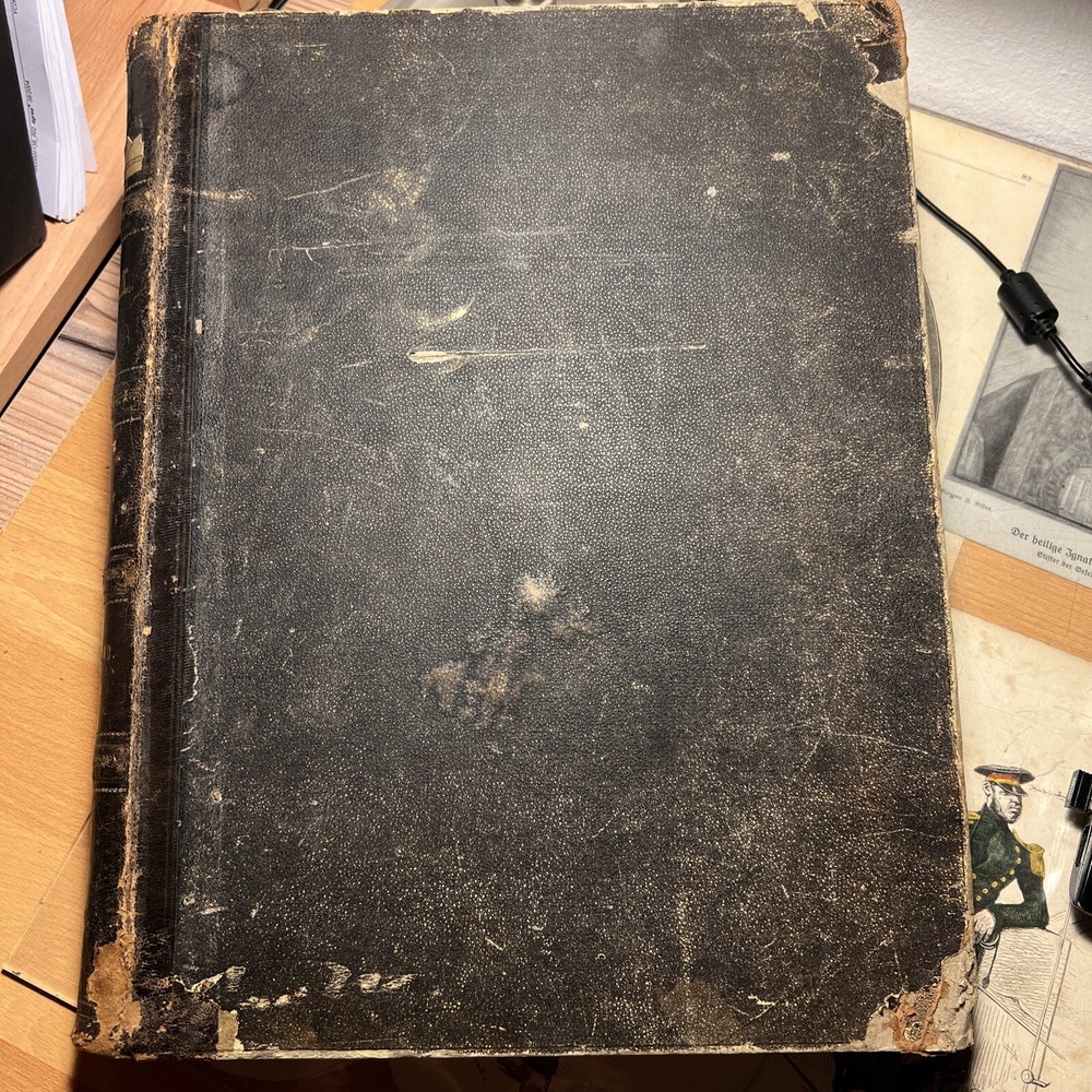 1883 Antique Book Rome in Word and Picture Antique Collection Rarity Antique