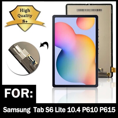 Für Samsung Galaxy Tab S6 Lite P610 10.4 LCD Schwarz Display Touchscreen Display