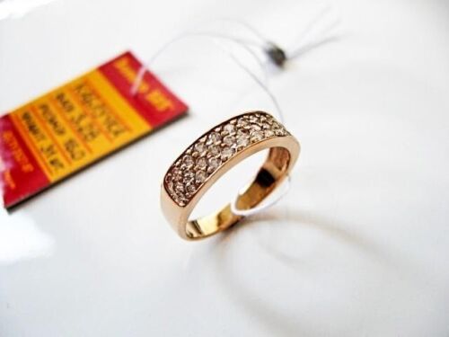 Vintage ukrainischer Ring Gold 585 14K kubischer Zirkonia, Damenschmuck Größe 5,25 - Bild 3 von 6