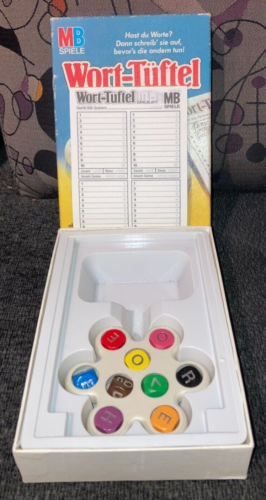 MB WORT TÜFTEL Die schnelle Wörtersuche kultiges Vintage Knobel-Spiel 1984 OVP - Bild 2 von 4