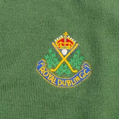 Royal Dublin G.C. Pringle Of Scotland Cool Wool Green Vest Men's Sz XL NWT - Picture 2 of 8