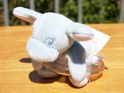 BABY GUND -BLUE PASTEL RING-A-DING PUPPY DOG TOY- #5639 -4''- BRAND NEW- ALL TAGS