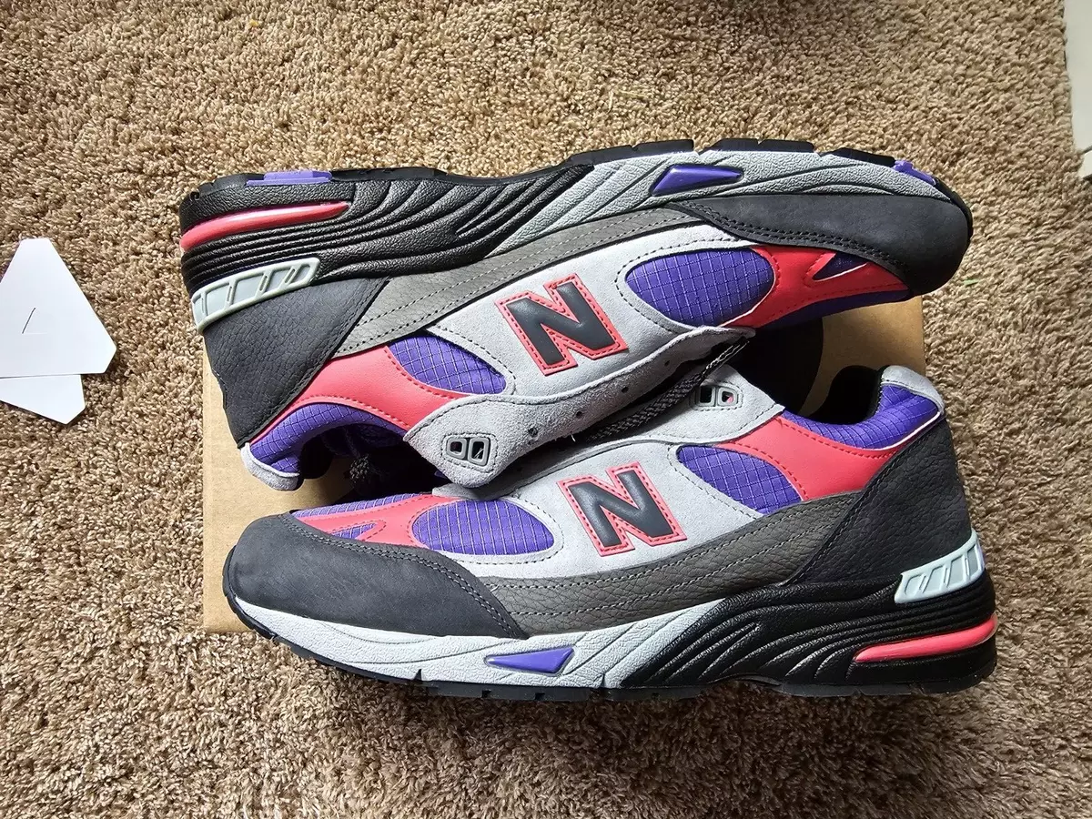 New Balance x 991 Palace Made in England Black Ultra Violet Men's Size 11