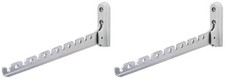 2x Alfer Klapphaken Kleiderlüfter Kleiderbügel-Halter Garderoben-Haken klappbar