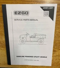 2004 Gas Golf Cart Service Parts Manual Fits EZGO ST 4X4 - Printed MANUAL 981
