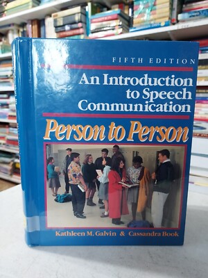 An Introduction to Speech Communication : Person to Person 5th ed. (1994) BL1B