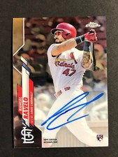 Rangel Ravelo Cardinals Signed 2020 Topps Chrome Baseball Card #RA-RR Auto RC 2