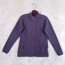 Marmot Jacket Women Medium Purple Polartec Fleece Full Zip Mid Layer Pockets