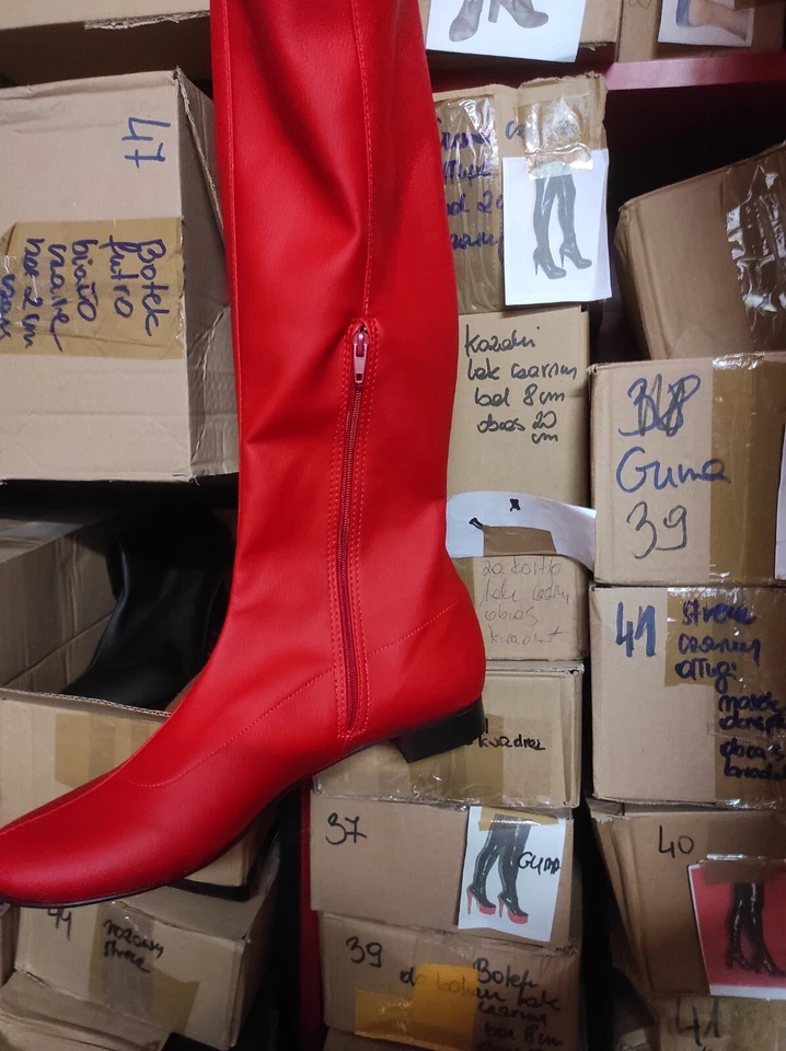 Artificial Pantalón Botas Muchos Colores Talla 40-47 Rv ,Nuevo, Plano Tacón , Pl - Imagen 3 de 4