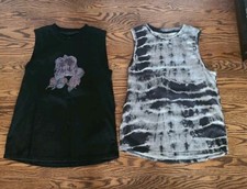 VGUC Nicole Miller black print tank tops, Size XS
