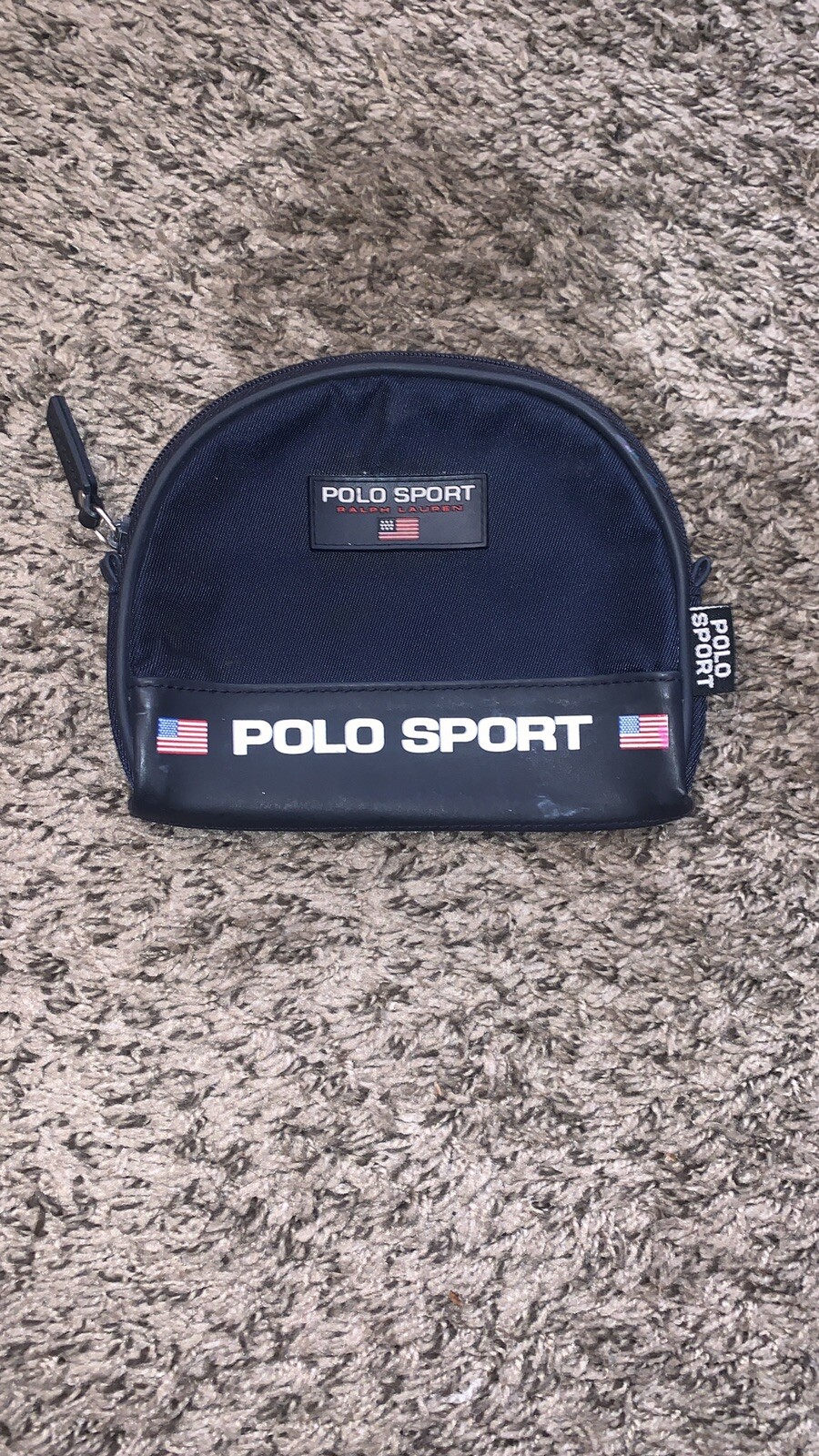 Ralph Lauren Polo Sport Small Travel Bag Toiletries Accessories Purse Side VTG