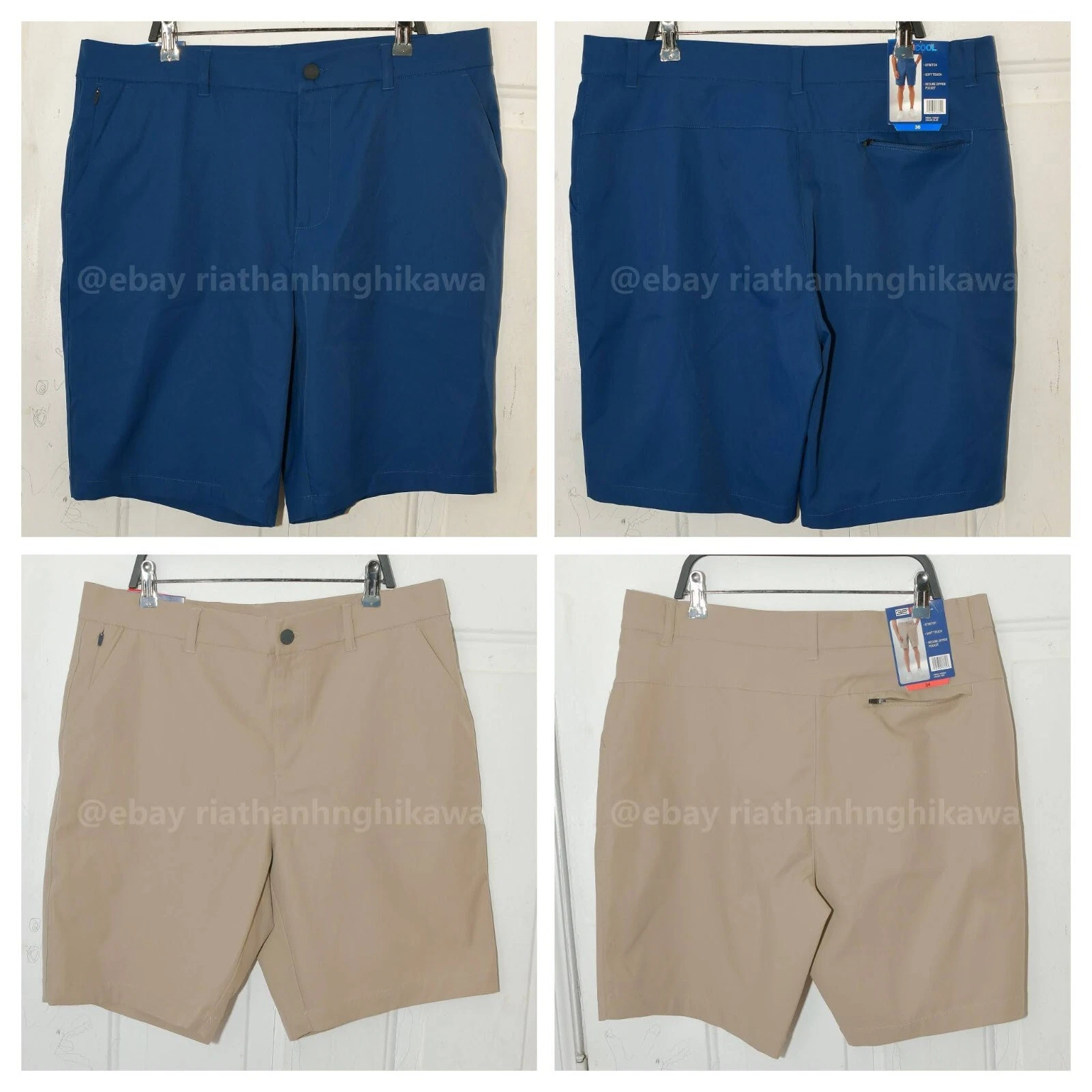 32 Degrees Men's Twill Tech Performance shorts