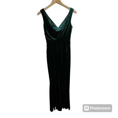 Revelry Women's Dress 6 Green Dawson Velvet Bridesmaid Gown Maxi Evening  Holiday | eBay