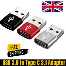 USB 3.1 Type C Female to USB A Male Adapter Converter Charger Connector Plug