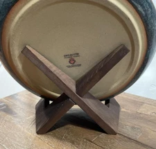 Plate Stand for Display - 6.5 Inch Plate Holder Display Stand, Wooden Picture