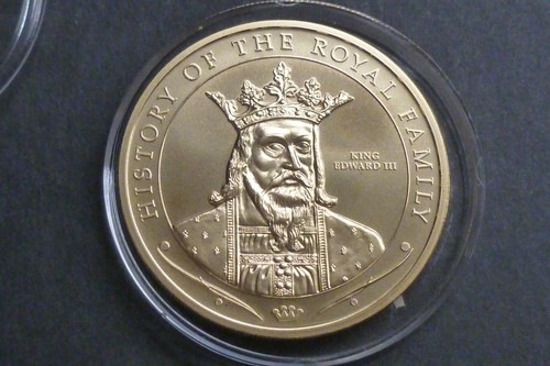Gold Plated History of The Royal Family Cook Islands $1 coins BUnc: See menu - Picture 4 of 27