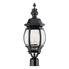 Trans Globe Rochefort 22 Post Top Lamp in Bla...