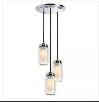 Kohler Lighting 22655-PE03-CPL Artifacts 10''W 3 Light Pendant Cloud In Chrome