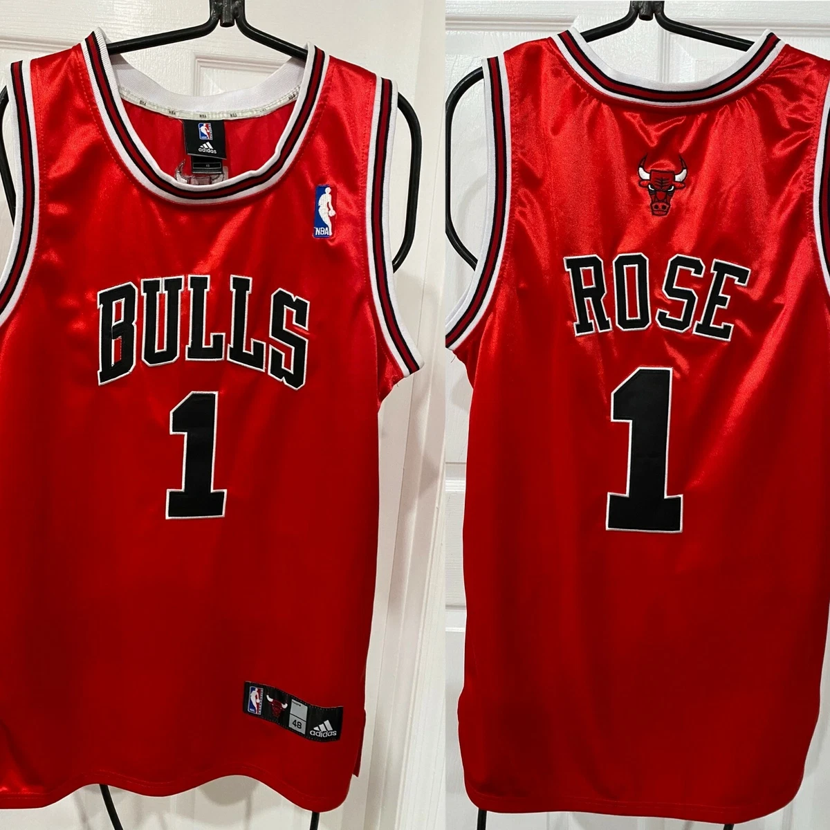 ADIDAS DERRICK ROSE #1 CHICAGO BULLS NBA BASKETBALL VTG STITCHED JERSEY SZ 48