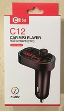 Elite C12 Car MP3 Player RGB Ambient Lighting 3.1A Type C