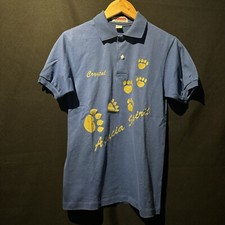 Vtg 80s Jerzees Blue Button Up Shirt Acacia CA Sz S Single Stitch Used