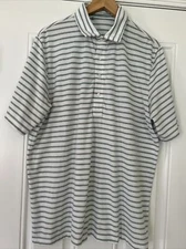 Criquet Polo Shirt Striped Men's Size Large Short Sleeve