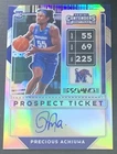 Precious Achiuwa - 2020 Contenders Draft Picks PREMIUM Prospect Ticket RPS Auto