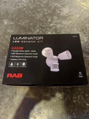 RAB Lighting LU22W White Outdoor Fully Adjustable LED Flood Light