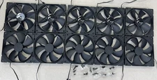 LOT OF 10 Fractal Design Dynamic X2 GP-14 140mm case fan black 3-Pin Noctuah