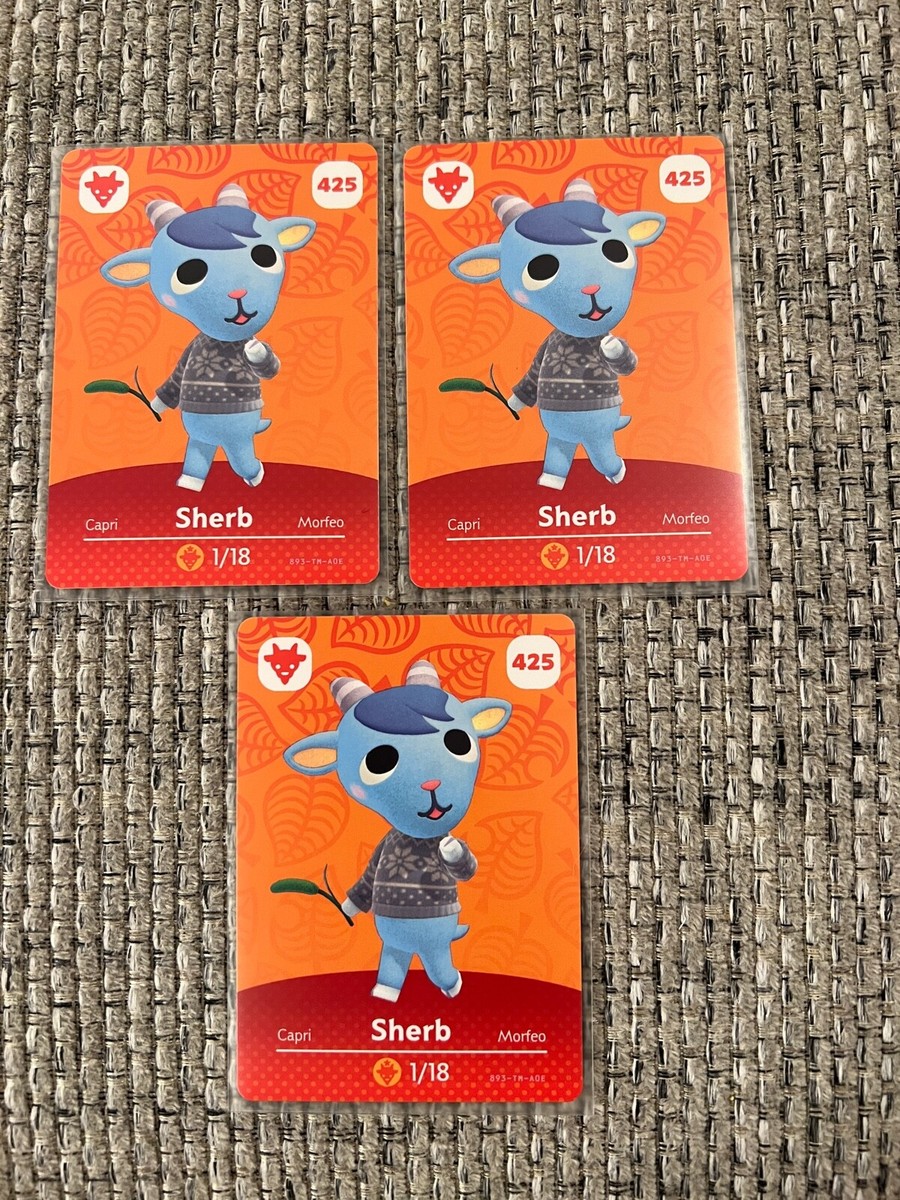 Animal Crossing Amiibo Card 425 Sherb -Series 5 new authentic