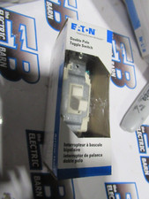 Eaton CSB220LA Toggle Switch 20 Amp 120/277 Volt 2 Pole Light Almond -NEW-B