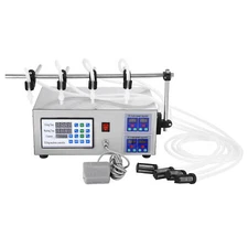 Automatic Digital Control Bottle Filler 4 Heads Liquid Filling Machine 5-2800ml-