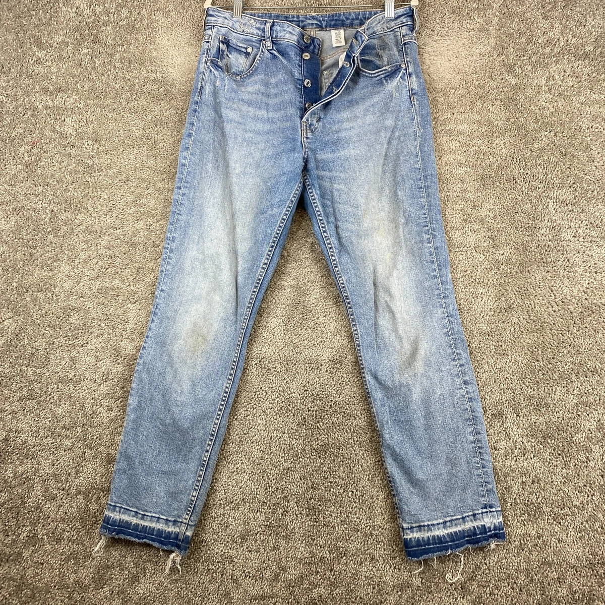 Denim H M Vintage Slim Ankle High Waist Straight Jeans Women s