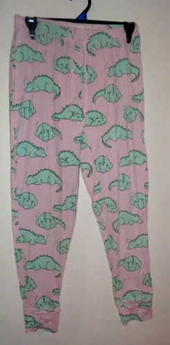 "Peter Alexander" Pink Dinosaur Pyjama Pants, Size S, FREE POSTAGE
