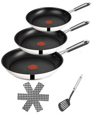Tefal E30 Jamie Oliver Pfannenset 20+24+28 cm Induktion 6TLG Pfanne Bratpfanne