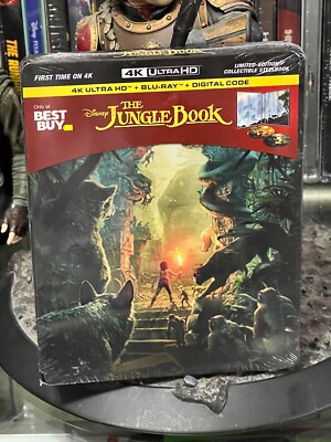The Jungle Book 4K ULTRA HD + BLU-RAY + DIGITAL CODE LIMITED EDITION STEELBOOK!