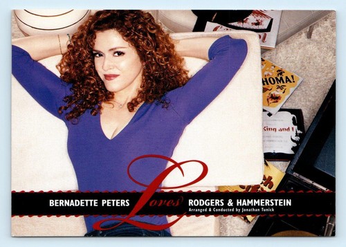 Advertising Postcard BERNADETTE PETERS Loves RODGERS & HAMMERSTEIN 4"x6" - 2002