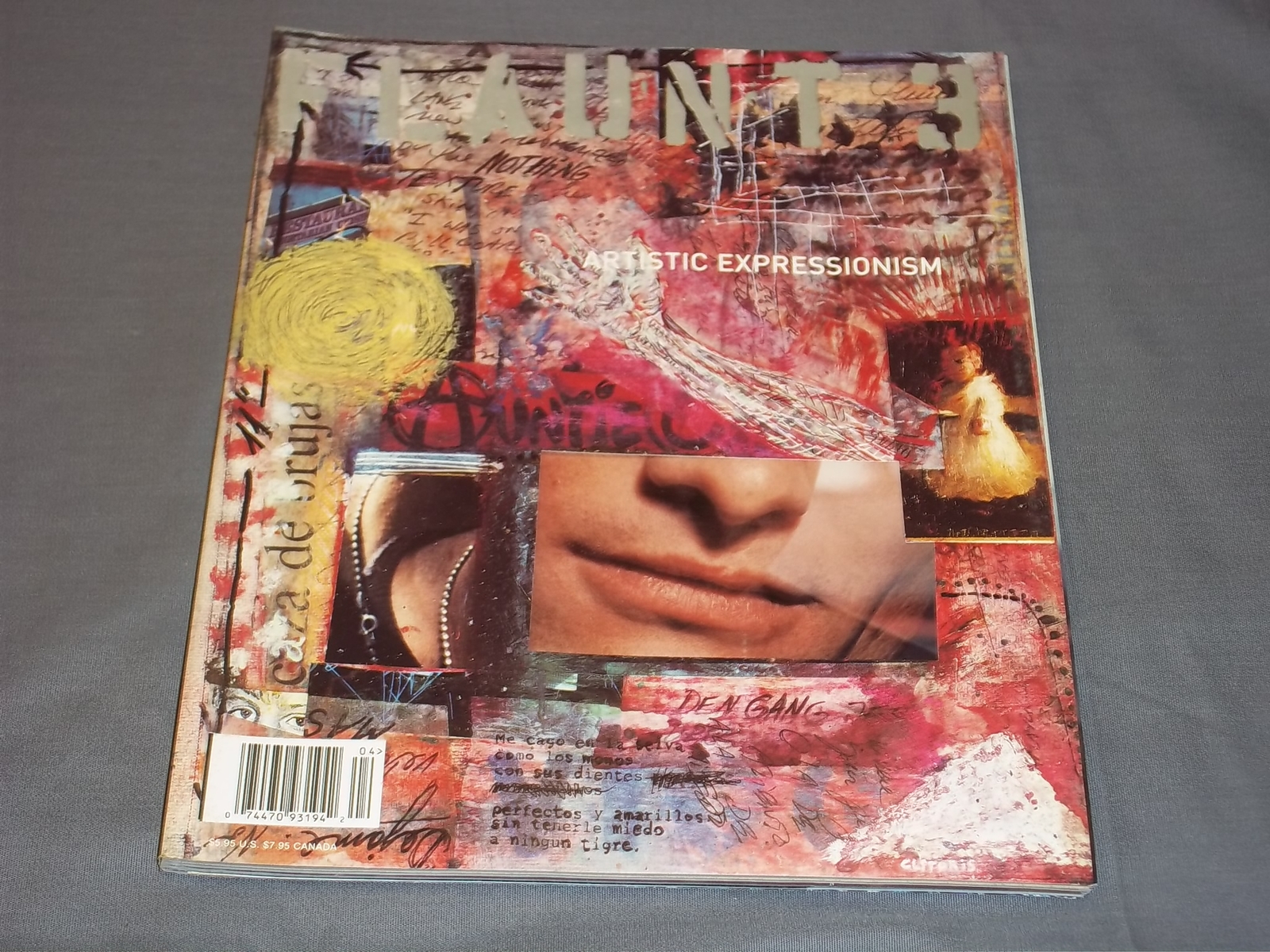 1999 APRIL FLAUNT MAGAZINE ISSUE NO. 3 ARTISTIC EXPRESSIONISM