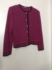  Womens SZ 10   Sweater Cardigan   Multi Color Name tag removed gorgeous STRETCH — photo 1