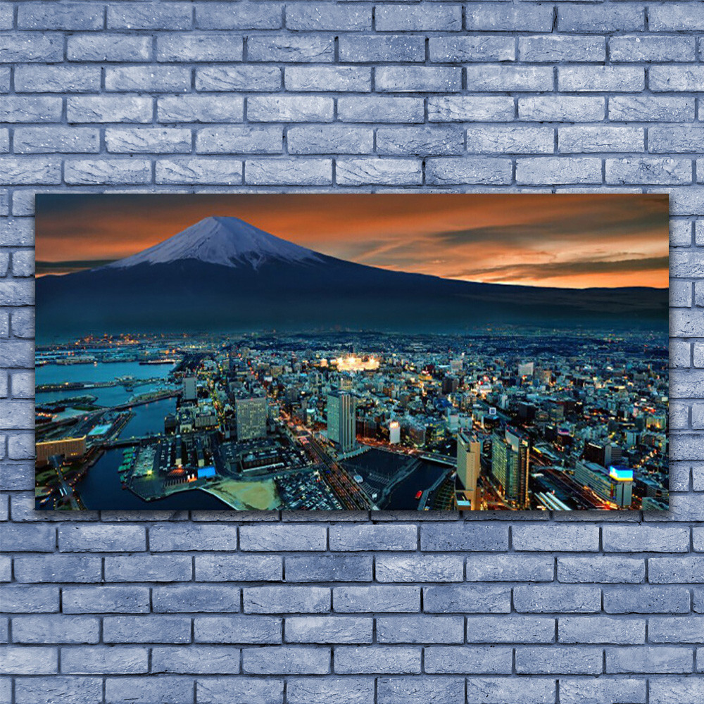 Image sur toile 140x70 cm de ville et montagnes pour créer un salon épuré et moderne