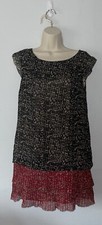 Leopard Print Boho Shift Dress, Size Small, Sleeveless