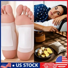 50X Ginger Foot Pads Detox Patch Detoxify Toxins Adhesive Keep Fit Slimming Pad