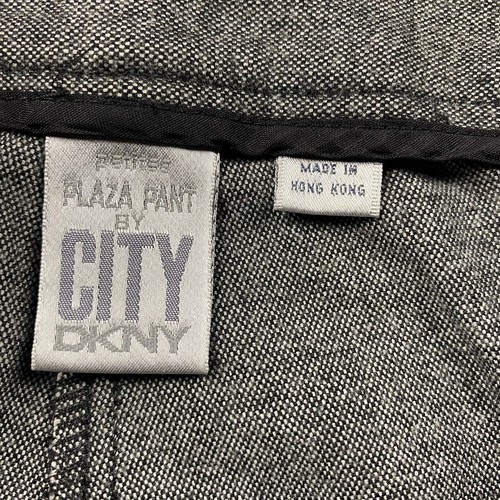 Plaza Pant By City DKNY Dress Pants Women's 2P Gray Polyester Stretch Wide Leg - Picture 3 of 7